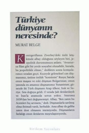 Türkiye Dünyanın Neresinde