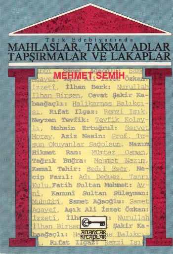 Türk Edebiyatında Mahlaslar Takma Adlar